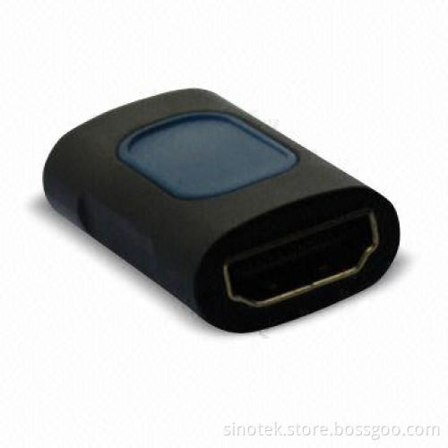 HDMI Adapter with 100% Copper Wire, Suitable for D/1,080p TV/3D TV/DVD/Blu-ray Disc